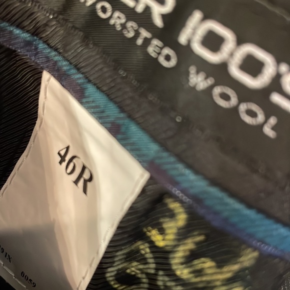 RALPH LAUREN Formal/Tuxedo Worsted Wool Sport Coat Jacket BLACK / Size 46R - Picture 10 of 12